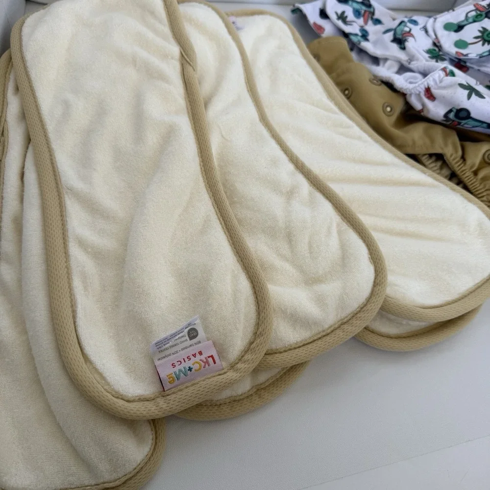 Lot of 4 Lighthouse Kids Co Supreme Pocket Cloth Diapers Washed Never Used